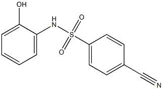 4-cyano-N-(2-hydroxyphenyl)benzene-1-sulfonamide 结构式