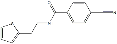 4-cyano-N-(2-thien-2-ylethyl)benzamide 结构式