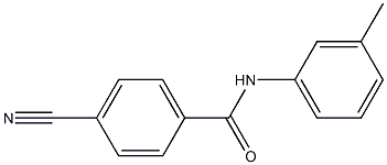 4-cyano-N-(3-methylphenyl)benzamide 结构式