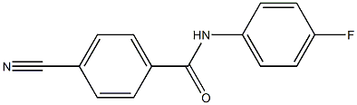 4-cyano-N-(4-fluorophenyl)benzamide 结构式