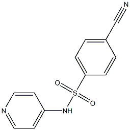 4-cyano-N-pyridin-4-ylbenzenesulfonamide 结构式