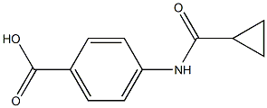 4-cyclopropaneamidobenzoic acid 结构式