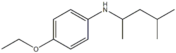 4-ethoxy-N-(4-methylpentan-2-yl)aniline 结构式