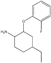 4-ethyl-2-(2-fluorophenoxy)cyclohexanamine 结构式