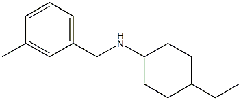 4-ethyl-N-[(3-methylphenyl)methyl]cyclohexan-1-amine 结构式