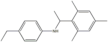 4-ethyl-N-[1-(2,4,6-trimethylphenyl)ethyl]aniline 结构式