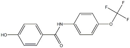 4-hydroxy-N-[4-(trifluoromethoxy)phenyl]benzamide 结构式