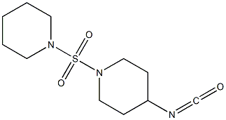 4-isocyanato-1-(piperidine-1-sulfonyl)piperidine 结构式