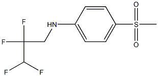 4-methanesulfonyl-N-(2,2,3,3-tetrafluoropropyl)aniline 结构式