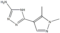 5-(1,5-dimethyl-1H-pyrazol-4-yl)-4H-1,2,4-triazol-3-amine 结构式