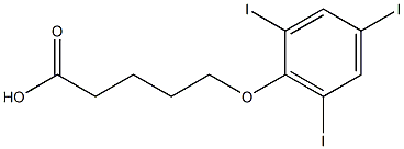 5-(2,4,6-triiodophenoxy)pentanoic acid 结构式