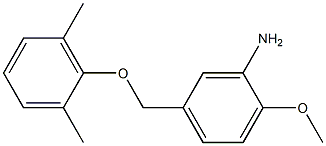 5-(2,6-dimethylphenoxymethyl)-2-methoxyaniline 结构式
