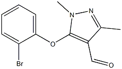 5-(2-bromophenoxy)-1,3-dimethyl-1H-pyrazole-4-carbaldehyde 结构式