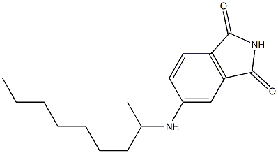 5-(nonan-2-ylamino)-2,3-dihydro-1H-isoindole-1,3-dione 结构式