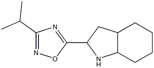 5-(octahydro-1H-indol-2-yl)-3-(propan-2-yl)-1,2,4-oxadiazole 结构式