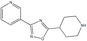 5-(piperidin-4-yl)-3-(pyridin-3-yl)-1,2,4-oxadiazole 结构式