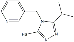 5-(propan-2-yl)-4-(pyridin-3-ylmethyl)-4H-1,2,4-triazole-3-thiol 结构式