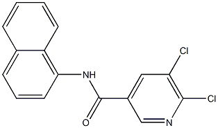 5,6-dichloro-N-(naphthalen-1-yl)pyridine-3-carboxamide 结构式