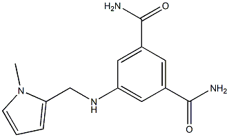 5-{[(1-methyl-1H-pyrrol-2-yl)methyl]amino}benzene-1,3-dicarboxamide 结构式