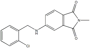 5-{[(2-chlorophenyl)methyl]amino}-2-methyl-2,3-dihydro-1H-isoindole-1,3-dione 结构式