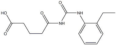 5-{[(2-ethylphenyl)carbamoyl]amino}-5-oxopentanoic acid 结构式