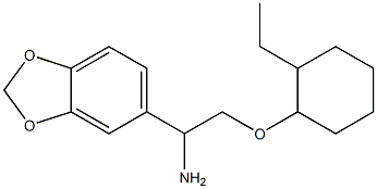 5-{1-amino-2-[(2-ethylcyclohexyl)oxy]ethyl}-2H-1,3-benzodioxole 结构式