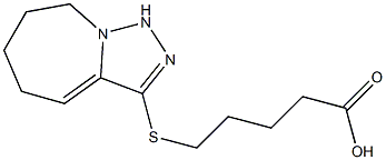 5-{5H,6H,7H,8H,9H-[1,2,4]triazolo[3,4-a]azepin-3-ylsulfanyl}pentanoic acid 结构式