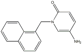 5-amino-1-(naphthalen-1-ylmethyl)-1,2-dihydropyridin-2-one 结构式