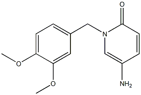 5-amino-1-[(3,4-dimethoxyphenyl)methyl]-1,2-dihydropyridin-2-one 结构式