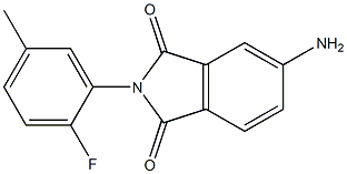 5-amino-2-(2-fluoro-5-methylphenyl)-2,3-dihydro-1H-isoindole-1,3-dione 结构式