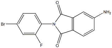 5-amino-2-(4-bromo-2-fluorophenyl)-2,3-dihydro-1H-isoindole-1,3-dione 结构式