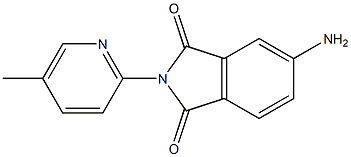 5-amino-2-(5-methylpyridin-2-yl)-2,3-dihydro-1H-isoindole-1,3-dione 结构式