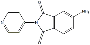 5-amino-2-(pyridin-4-yl)-2,3-dihydro-1H-isoindole-1,3-dione 结构式