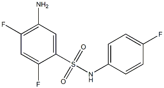 5-amino-2,4-difluoro-N-(4-fluorophenyl)benzene-1-sulfonamide 结构式