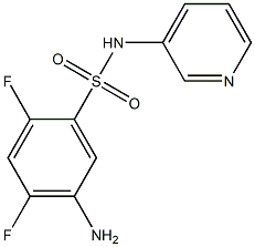 5-amino-2,4-difluoro-N-(pyridin-3-yl)benzene-1-sulfonamide 结构式