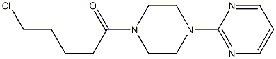 5-chloro-1-[4-(pyrimidin-2-yl)piperazin-1-yl]pentan-1-one 结构式