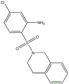 5-chloro-2-(1,2,3,4-tetrahydroisoquinoline-2-sulfonyl)aniline 结构式