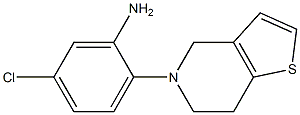 5-chloro-2-(6,7-dihydrothieno[3,2-c]pyridin-5(4H)-yl)aniline 结构式