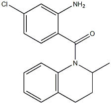 5-chloro-2-[(2-methyl-1,2,3,4-tetrahydroquinolin-1-yl)carbonyl]aniline 结构式