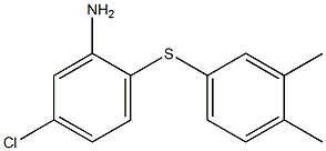 5-chloro-2-[(3,4-dimethylphenyl)sulfanyl]aniline 结构式