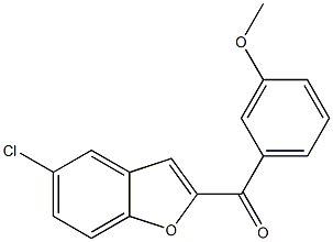 5-chloro-2-[(3-methoxyphenyl)carbonyl]-1-benzofuran 结构式