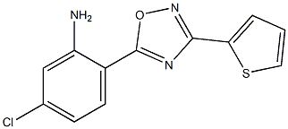 5-chloro-2-[3-(thiophen-2-yl)-1,2,4-oxadiazol-5-yl]aniline 结构式