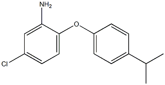 5-chloro-2-[4-(propan-2-yl)phenoxy]aniline 结构式