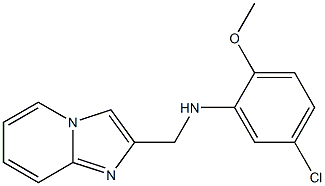 5-chloro-N-{imidazo[1,2-a]pyridin-2-ylmethyl}-2-methoxyaniline 结构式