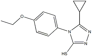 5-cyclopropyl-4-(4-ethoxyphenyl)-4H-1,2,4-triazole-3-thiol 结构式