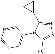 5-cyclopropyl-4-(pyridin-3-yl)-4H-1,2,4-triazole-3-thiol 结构式