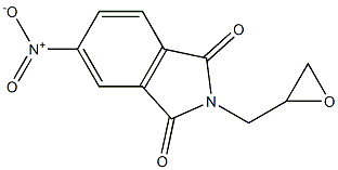 5-nitro-2-(oxiran-2-ylmethyl)-2,3-dihydro-1H-isoindole-1,3-dione 结构式