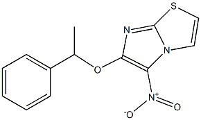 5-nitro-6-(1-phenylethoxy)imidazo[2,1-b][1,3]thiazole 结构式