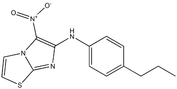 5-nitro-N-(4-propylphenyl)imidazo[2,1-b][1,3]thiazol-6-amine 结构式