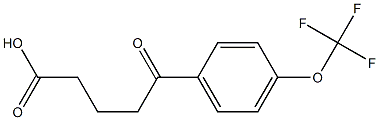 5-oxo-5-[4-(trifluoromethoxy)phenyl]pentanoic acid 结构式